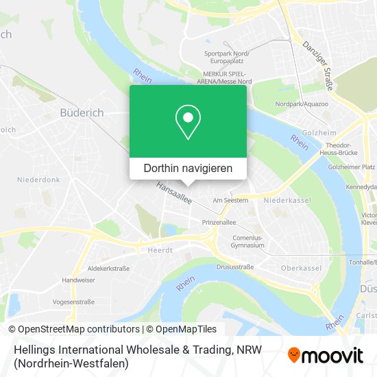 Hellings International Wholesale & Trading Karte