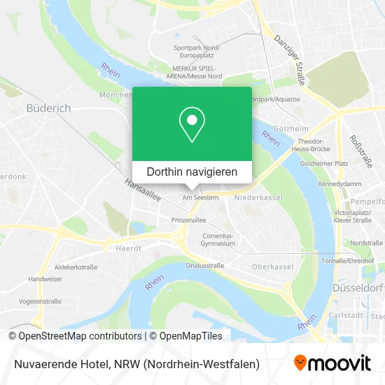 Nuvaerende Hotel Karte