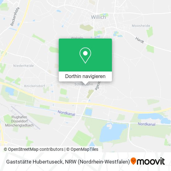 Gaststätte Hubertuseck Karte