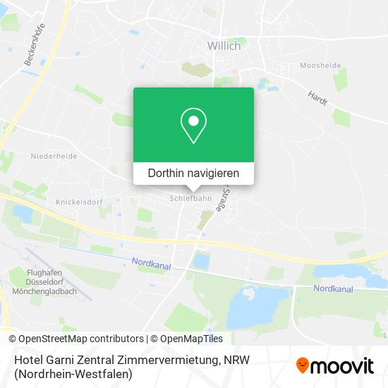 Hotel Garni Zentral Zimmervermietung Karte