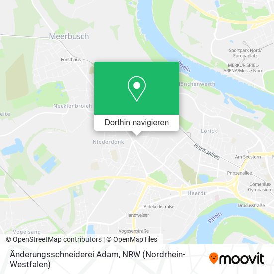 Änderungsschneiderei Adam Karte