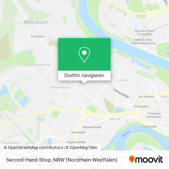 Second-Hand-Shop Karte