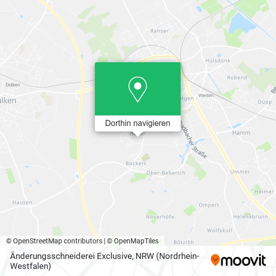 Änderungsschneiderei Exclusive Karte