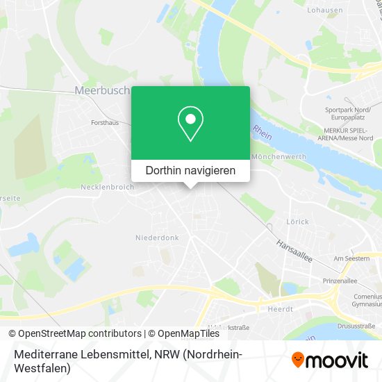 Mediterrane Lebensmittel Karte