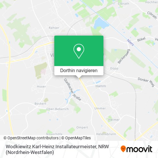 Wodkiewitz Karl-Heinz Installateurmeister Karte