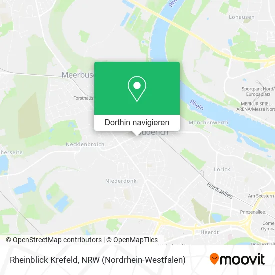 Rheinblick Krefeld Karte