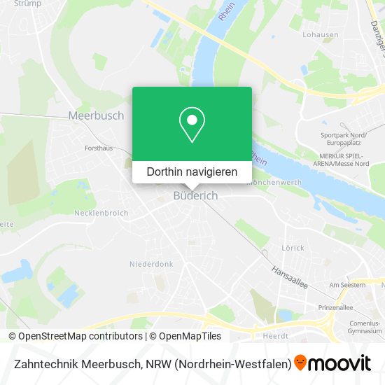 Zahntechnik Meerbusch Karte