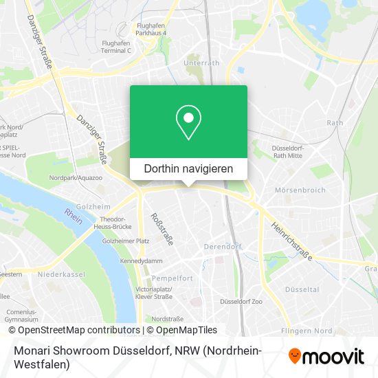 Monari Showroom Düsseldorf Karte