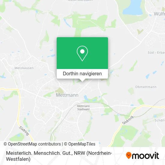 Meisterlich. Menschlich. Gut. Karte