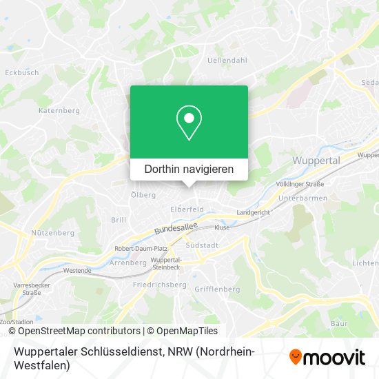 Wuppertaler Schlüsseldienst Karte