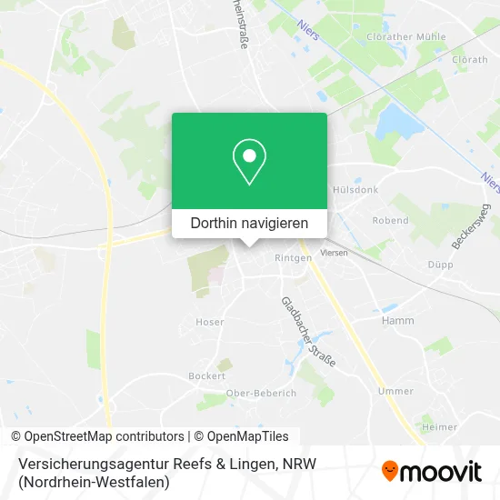Versicherungsagentur Reefs & Lingen Karte
