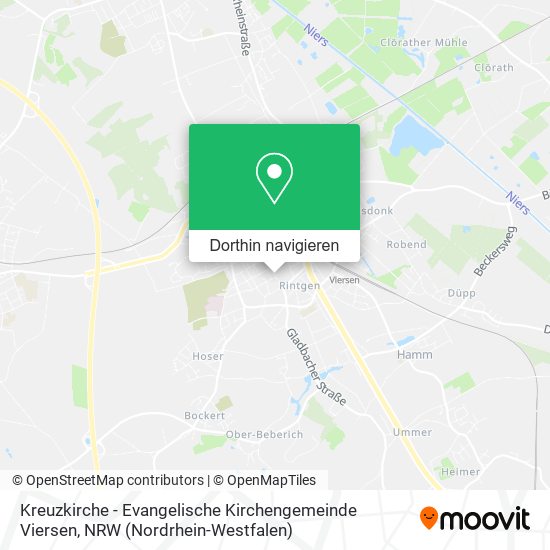 Kreuzkirche - Evangelische Kirchengemeinde Viersen Karte