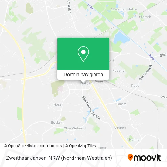 Zweithaar Jansen Karte