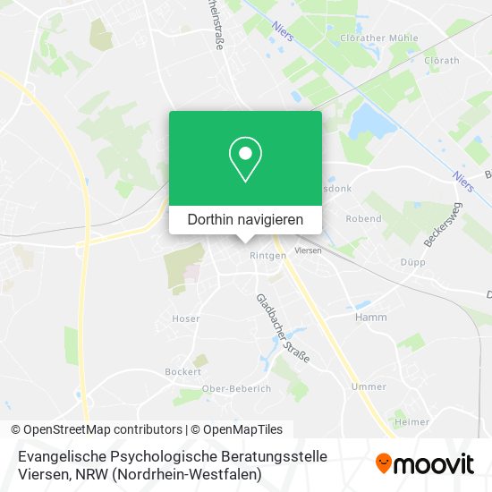 Evangelische Psychologische Beratungsstelle Viersen Karte