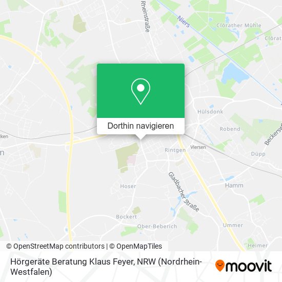 Hörgeräte Beratung Klaus Feyer Karte