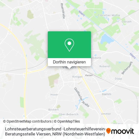 Lohnsteuerberatungsverbund -Lohnsteuerhilfeverein- Beratungsstelle Viersen Karte