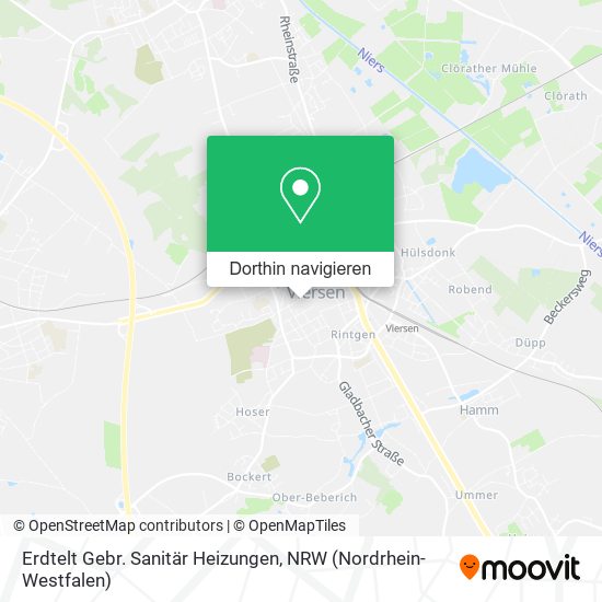 Erdtelt Gebr. Sanitär Heizungen Karte