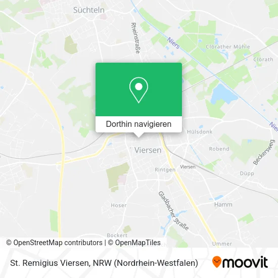 St. Remigius Viersen Karte
