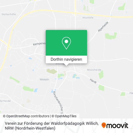Verein zur Förderung der Waldorfpädagogik Willich Karte