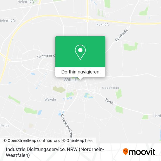 Industrie Dichtungsservice Karte