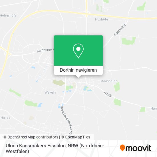 Ulrich Kaesmakers Eissalon Karte