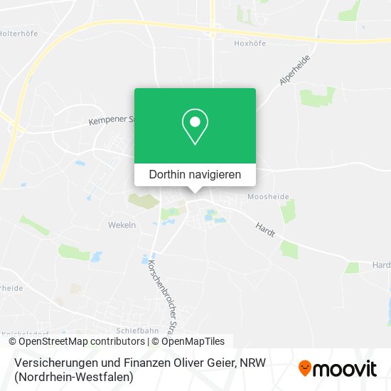 Versicherungen und Finanzen Oliver Geier Karte