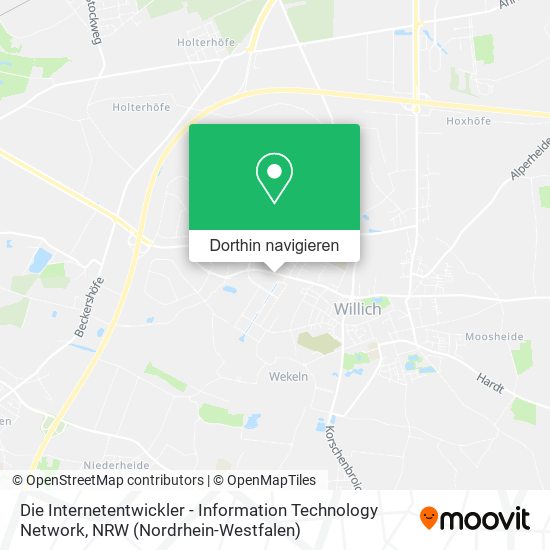 Die Internetentwickler - Information Technology Network Karte
