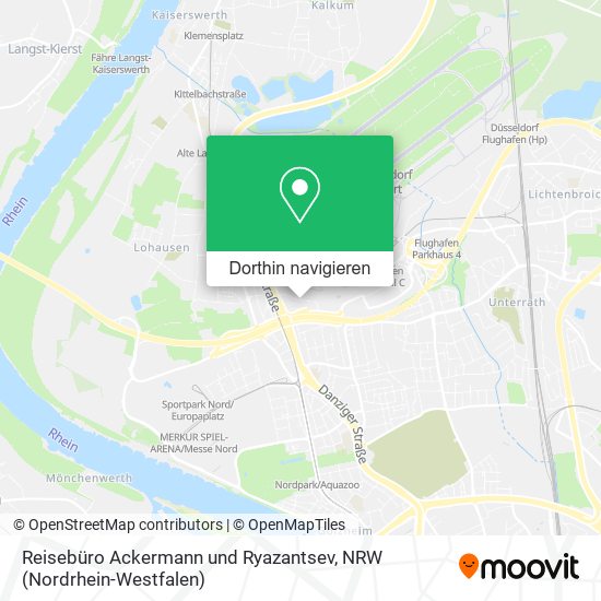 Reisebüro Ackermann und Ryazantsev Karte