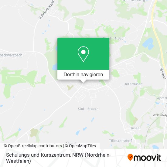 Schulungs und Kurszentrum Karte