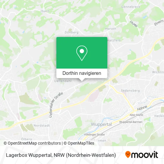 Lagerbox Wuppertal Karte