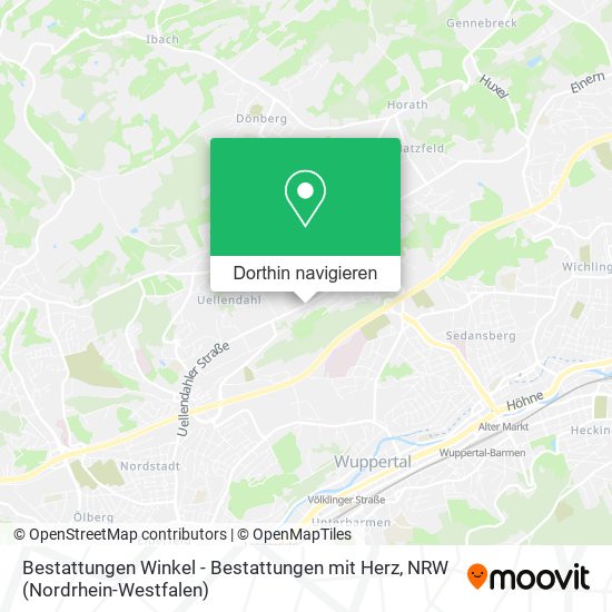 Bestattungen Winkel - Bestattungen mit Herz Karte