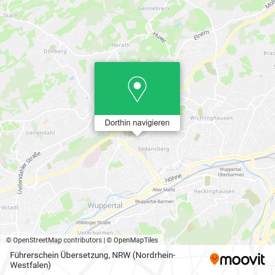 Führerschein Übersetzung Karte