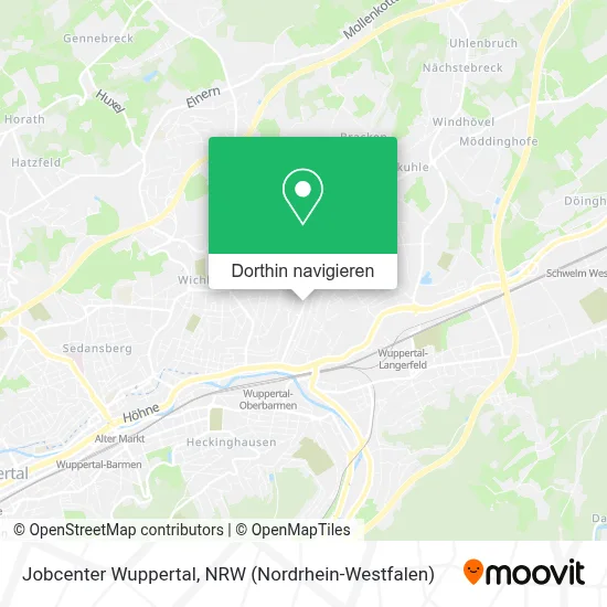 Jobcenter Wuppertal Karte