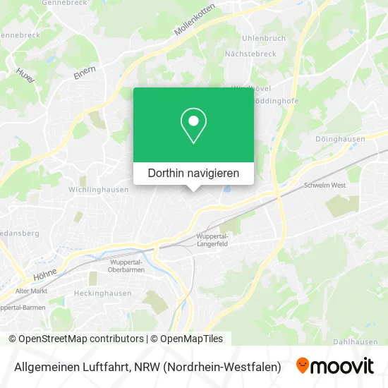 Allgemeinen Luftfahrt Karte