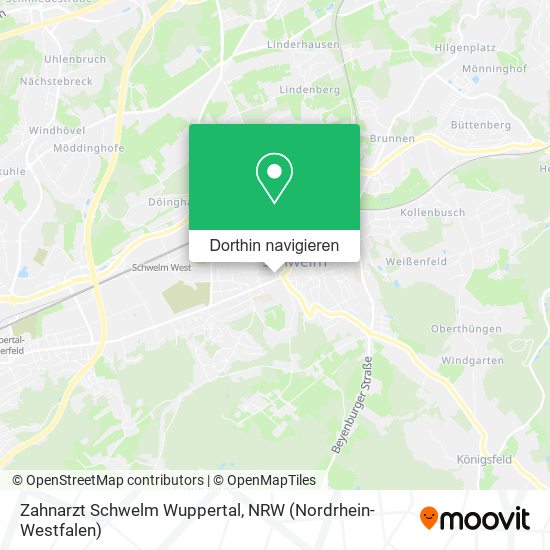 Zahnarzt Schwelm Wuppertal Karte