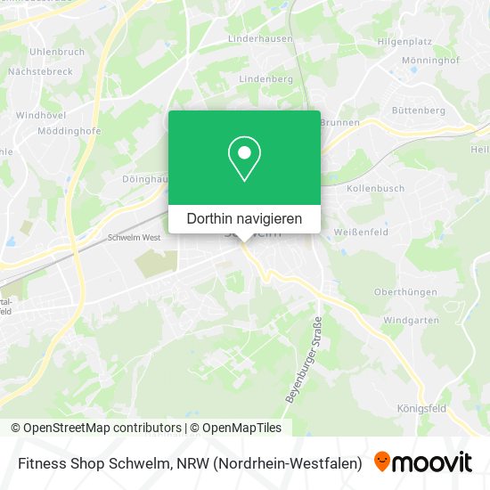 Fitness Shop Schwelm Karte