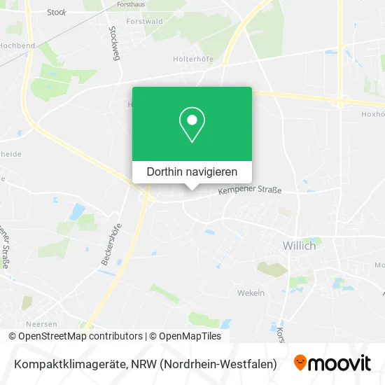 Kompaktklimageräte Karte