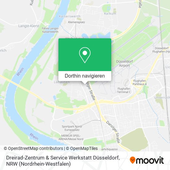 Dreirad-Zentrum & Service Werkstatt Düsseldorf Karte