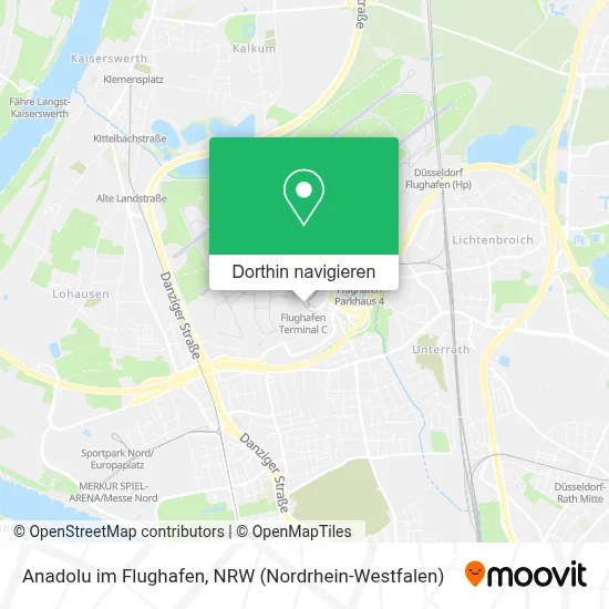 Anadolu im Flughafen Karte