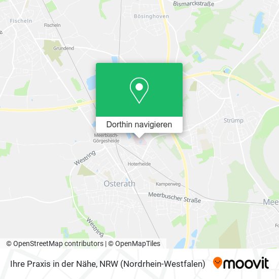 Ihre Praxis in der Nähe Karte