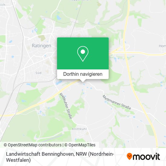 Landwirtschaft Benninghoven Karte