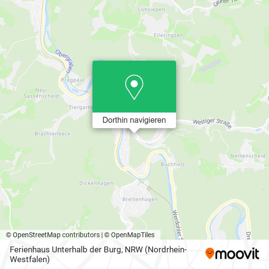 Ferienhaus Unterhalb der Burg Karte