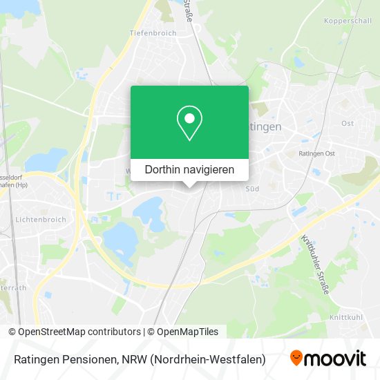 Ratingen Pensionen Karte