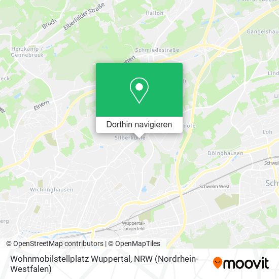 Wohnmobilstellplatz Wuppertal Karte