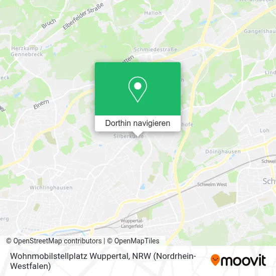 Wohnmobilstellplatz Wuppertal Karte