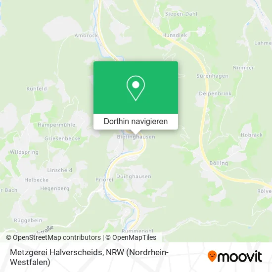 Metzgerei Halverscheids Karte