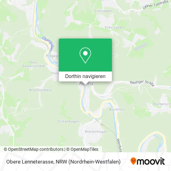 Obere Lenneterasse Karte