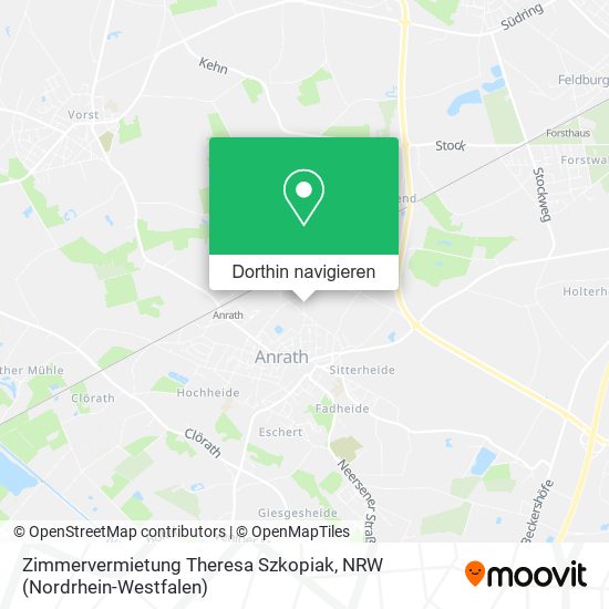 Zimmervermietung Theresa Szkopiak Karte