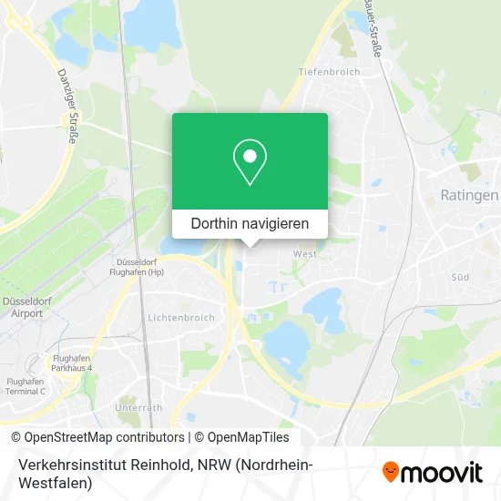 Verkehrsinstitut Reinhold Karte