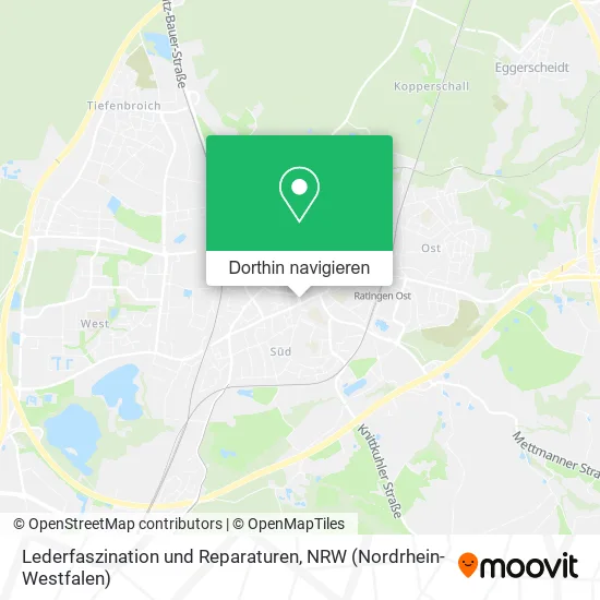 Lederfaszination und Reparaturen Karte